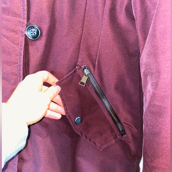 BEBE Winter Coat Large Removable Fur Collar Ski Jacket - Picture 4 of 11